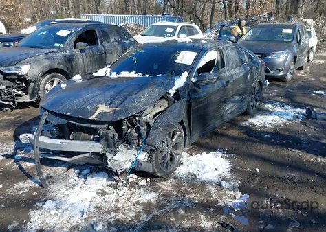 2017 Honda Civic Ex-L from USA, damaged, VIN 2HGFC1F75HH659843